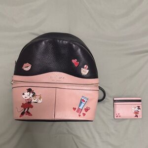 Kate Spade Minnie Mouse Backpack & Wallet Set